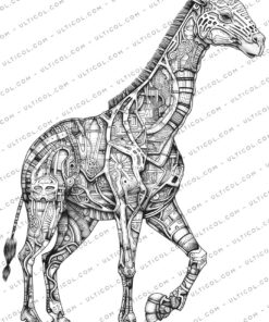 Steampunk Animals Coloring