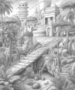 Mysterious Civilization Coloring