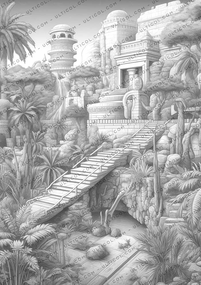 Mysterious Civilization Coloring