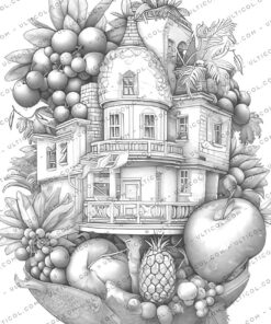Fruit House Coloring