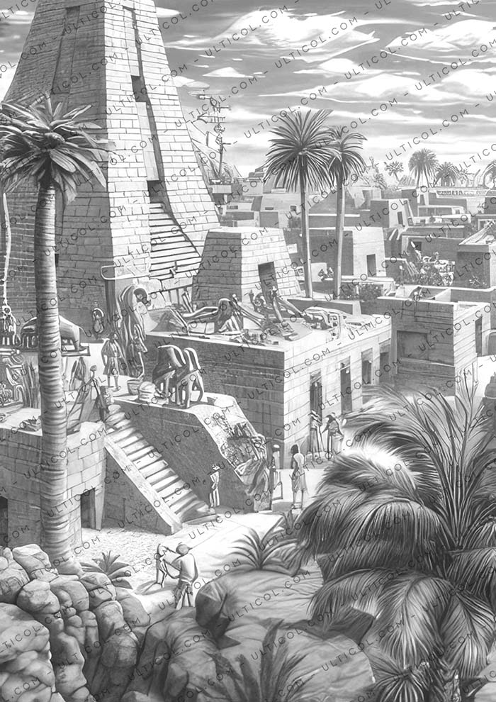 Mysterious Civilization Coloring