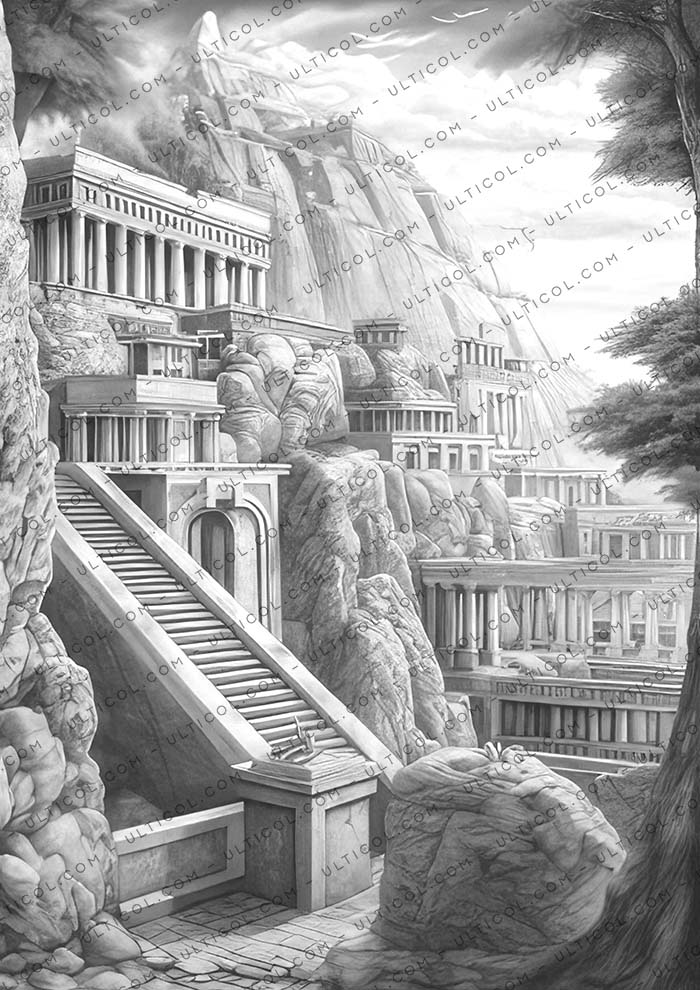 Mysterious Civilization Coloring