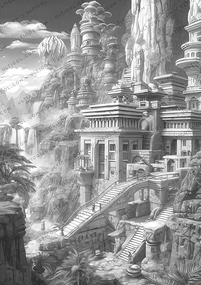 Mysterious Civilization Coloring