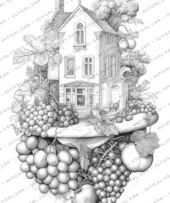 Fruit House Coloring