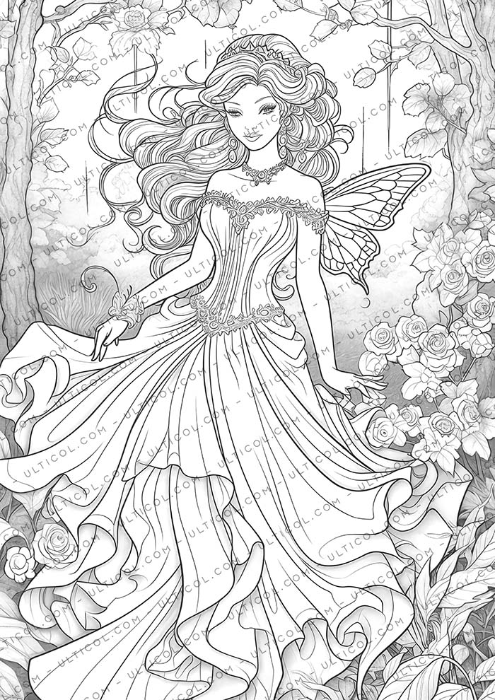 Spring Princess Coloring