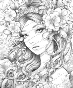 Spring Princess Coloring