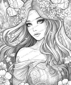 Spring Princess Coloring