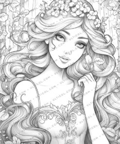 Spring Princess Coloring