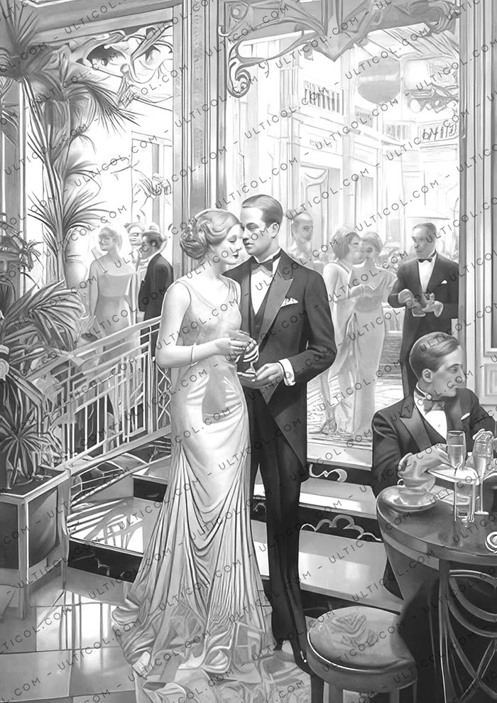 Gatsby Girls Coloring