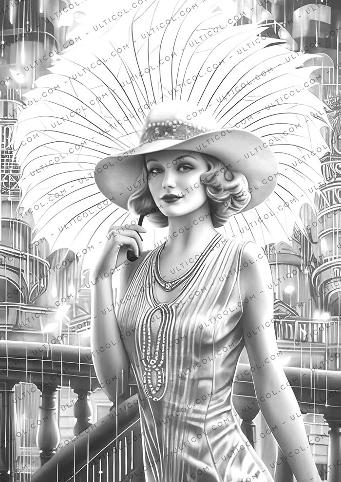 Gatsby Girls Coloring