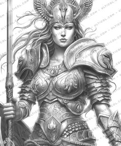 Beautiful Warriors Coloring
