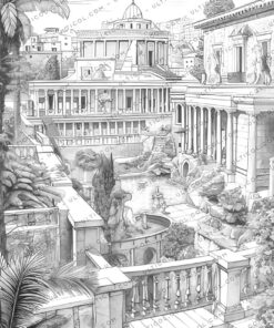 Roman Architecture Coloring