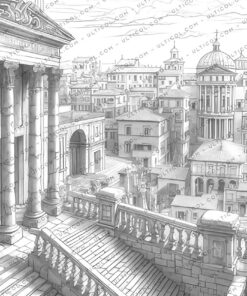 Roman Architecture Coloring