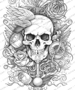 Gothic Tattoos Coloring