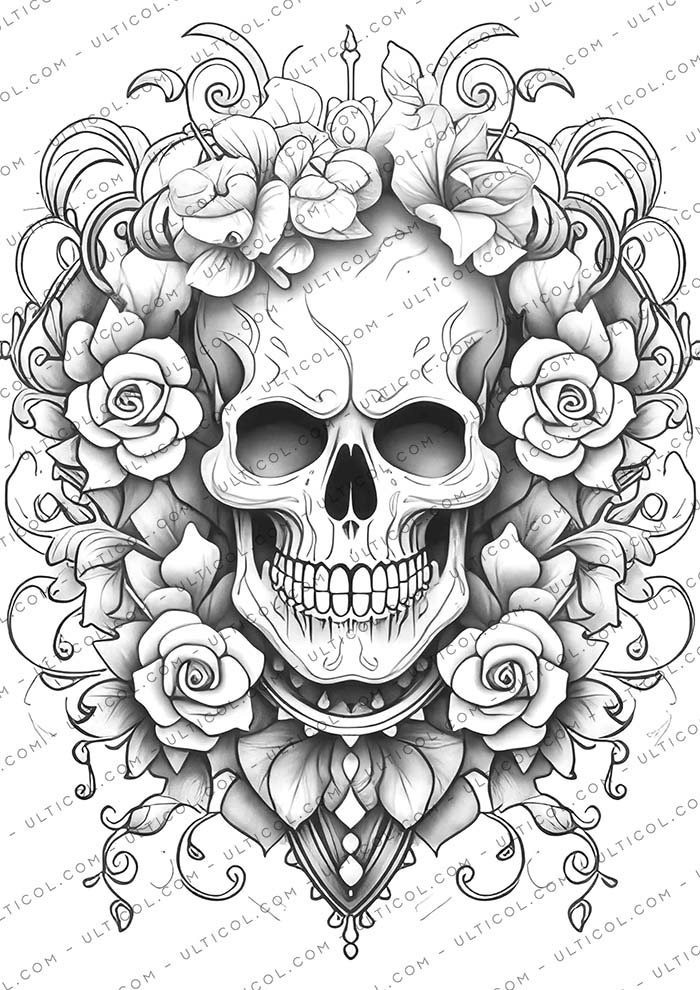 Gothic Tattoos Coloring