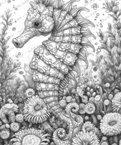 Sea horse Coloring