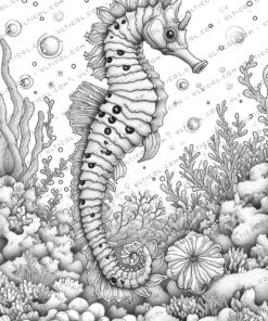 Sea horse Coloring