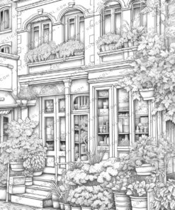 Flower Storefront Coloring