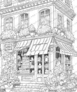 Flower Storefront Coloring