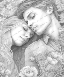 Romantic Couple Coloring Pages