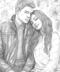 Romantic Couple Coloring Pages