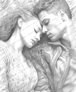 Romantic Couple Coloring Pages