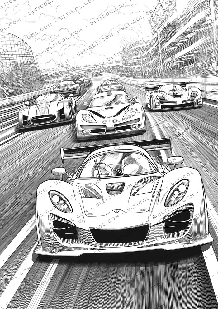 Race Car Coloring