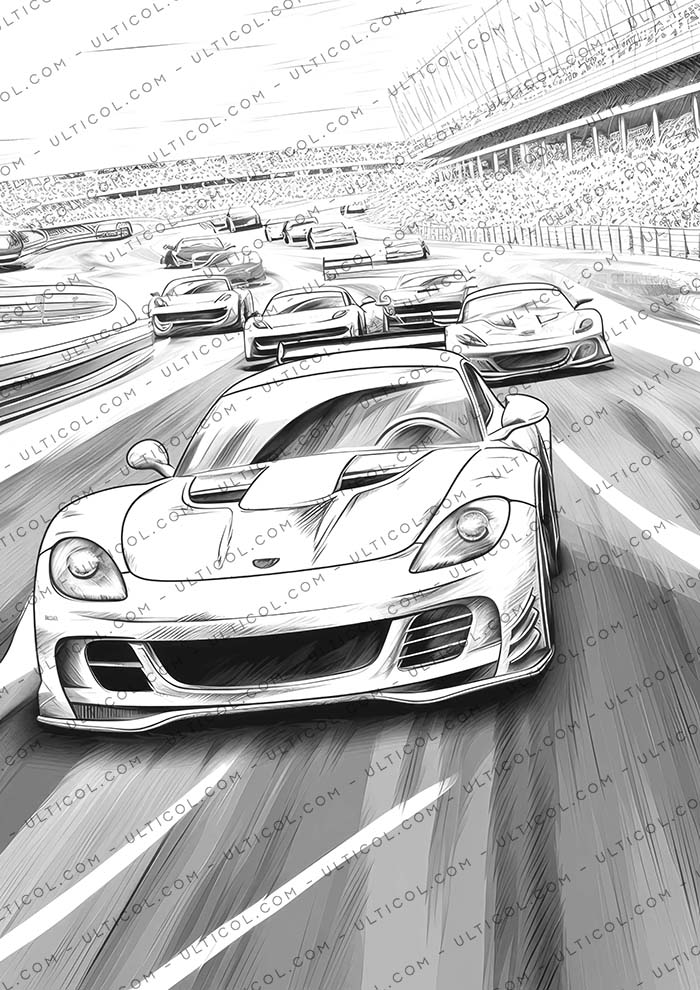 Race Car Coloring