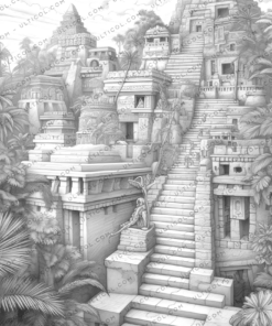 Lost Civilizations Coloring Book