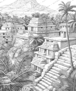 Lost Civilizations Coloring Book