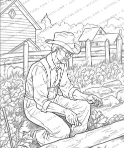 Farmers Coloring Pages