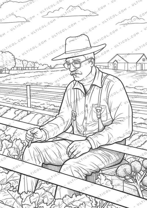 Farmers Coloring Pages