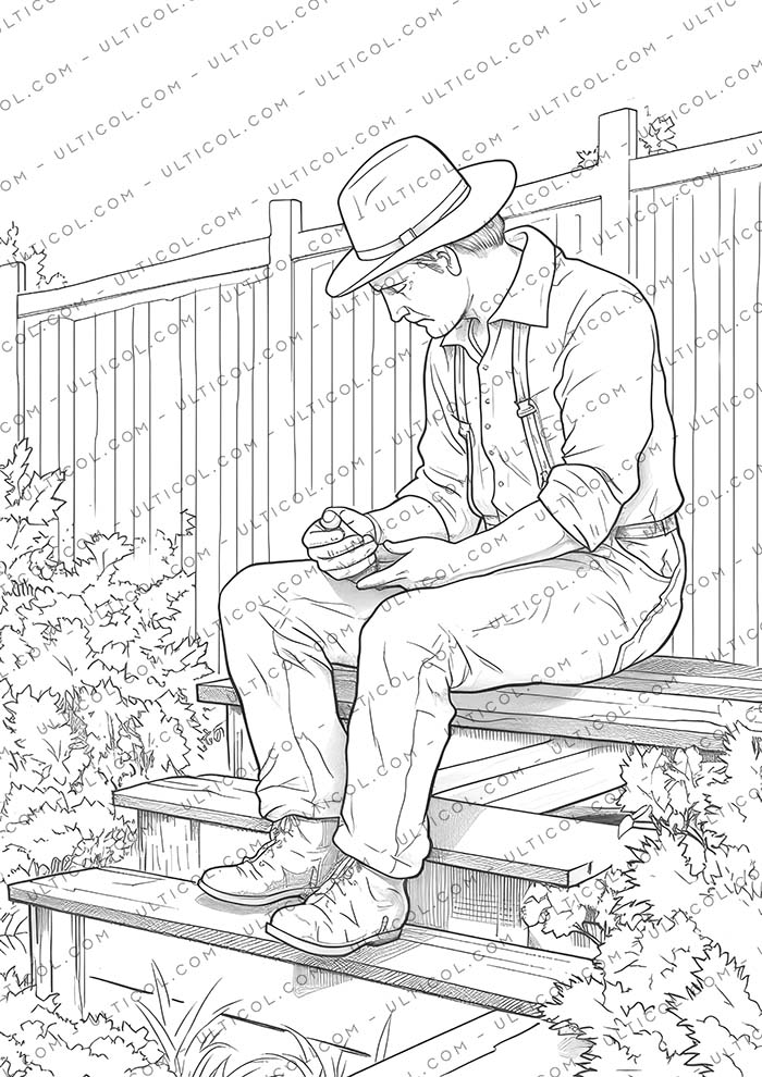 Farmers Coloring Pages