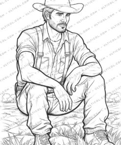 Farmers Coloring Pages