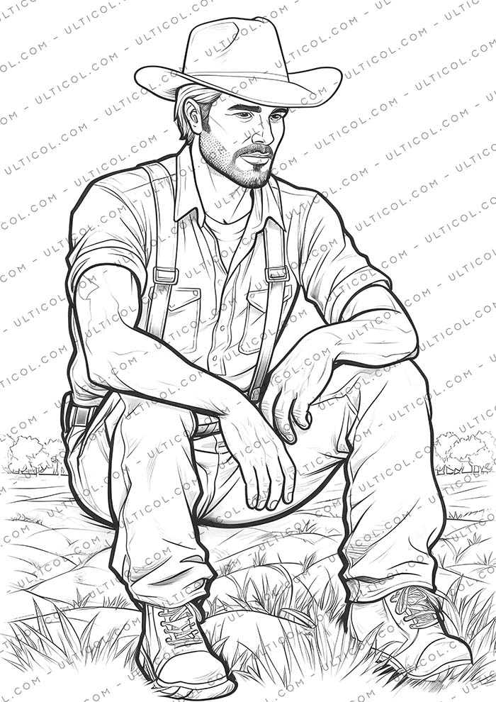 Farmers Coloring Pages
