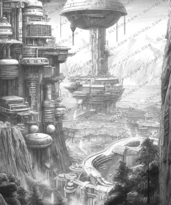 Futuristic Landscapes Coloring