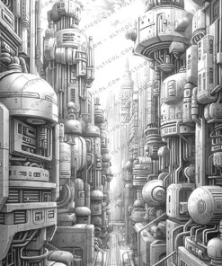 Futuristic Landscapes Coloring