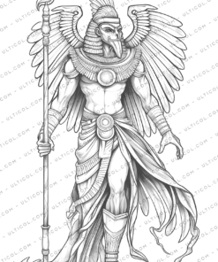 Egyptian Gods Coloring Book