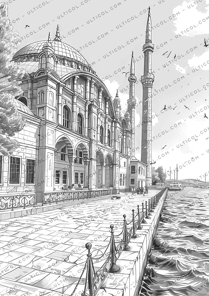 Istanbul City Coloring
