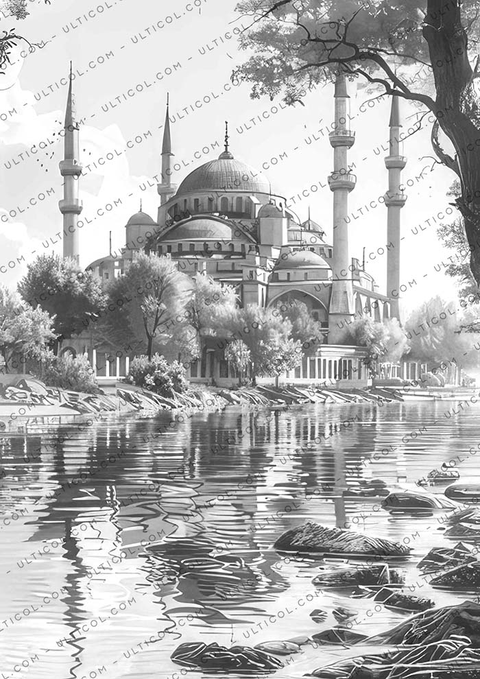 Istanbul City Coloring
