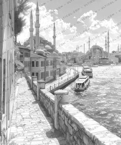 Istanbul City Coloring