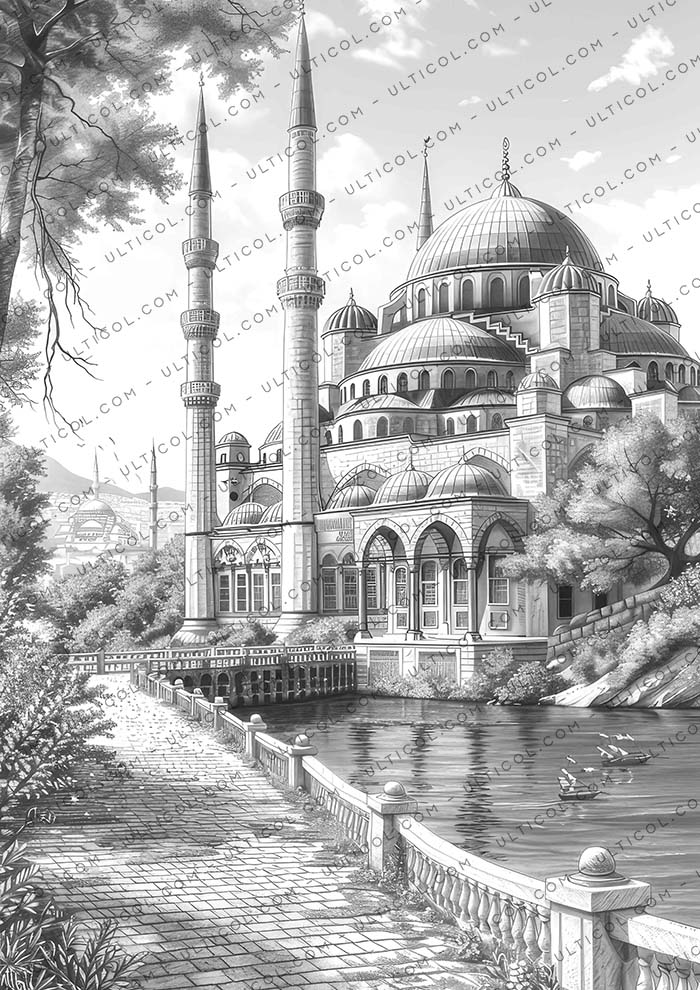 Istanbul City Coloring