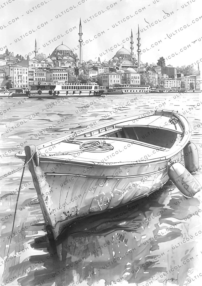 Istanbul City Coloring