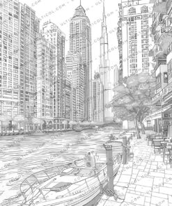Dubai City Coloring