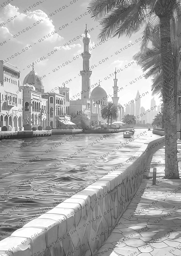 Dubai City Coloring