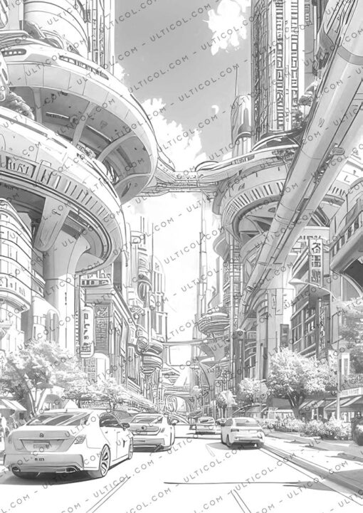 Dubai City Coloring