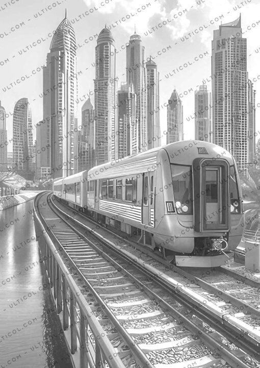Dubai City Coloring