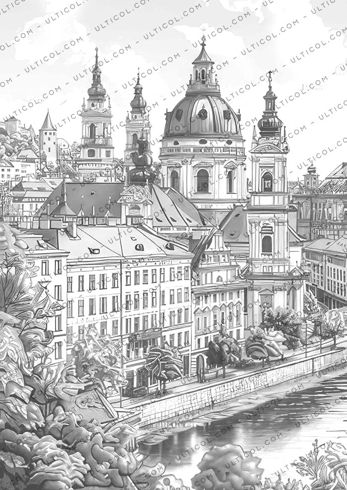 Vienna City Coloring