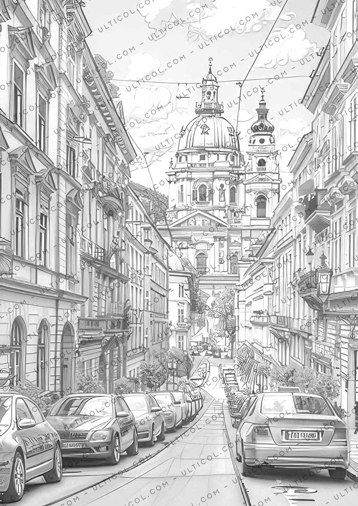 Vienna City Coloring