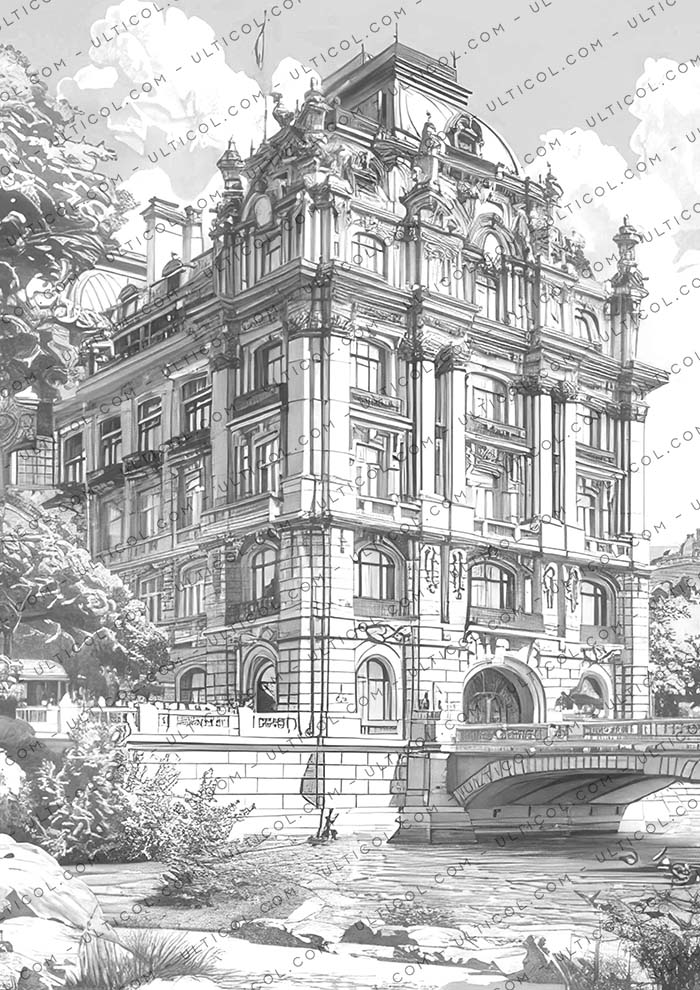 Vienna City Coloring